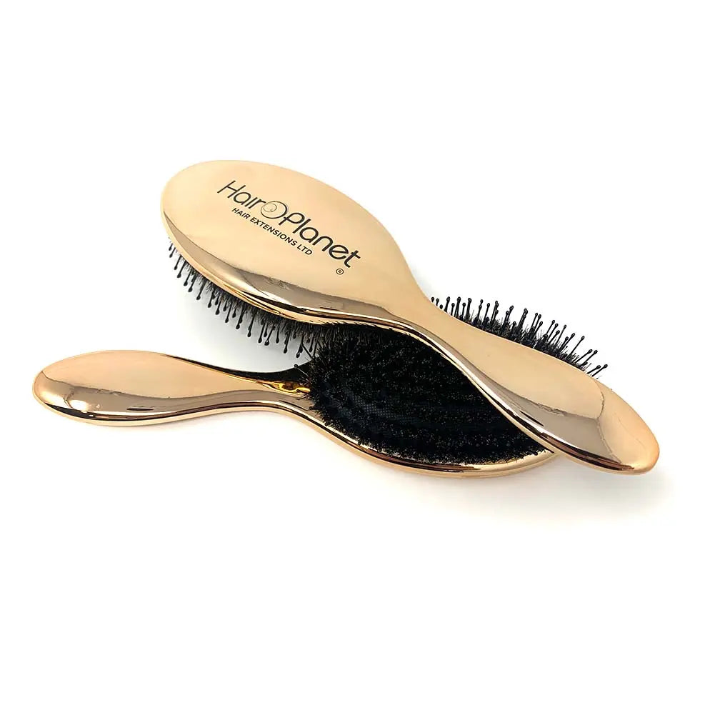 Mixed Boar Bristle Brush Rose Gold
